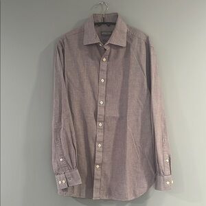 Michael Kors Purple Casual Button Down Shirt